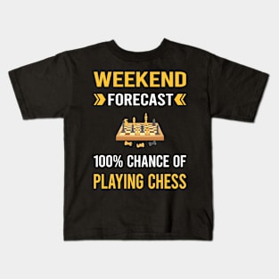 Weekend Forecast Playing Chess Kids T-Shirt